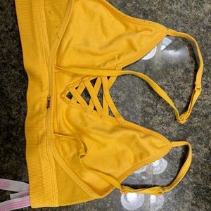 PINK yellow Bralette